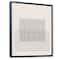 Designart - Minimal Geometric Lines And Squares V - Modern Canvas Wall Art Print in Black Frame